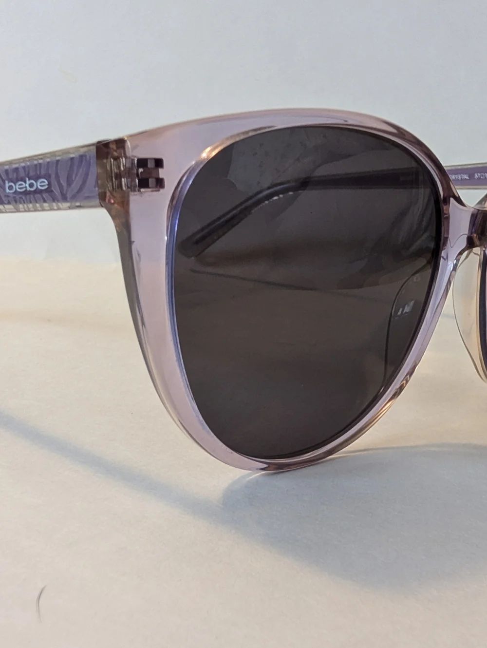 bebe BB7247 Women's Sunglasses in Lilac Crystal New
